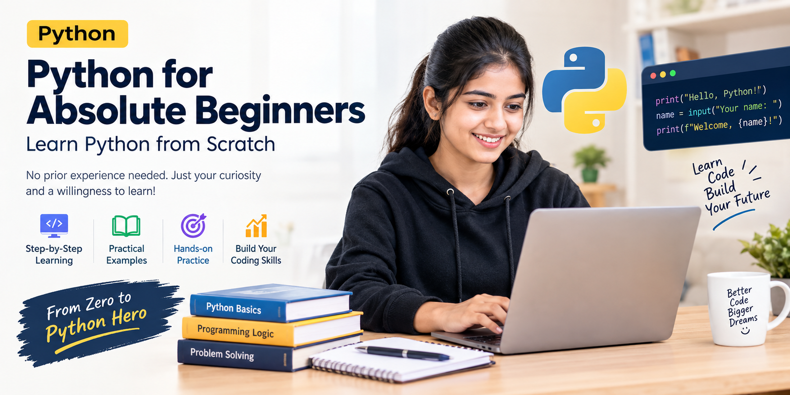 Python for Absolute Beginners course — RHCC LMS, Rising High Computer & Coaching Gurugram